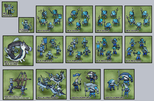 Paper mini Sea Elves